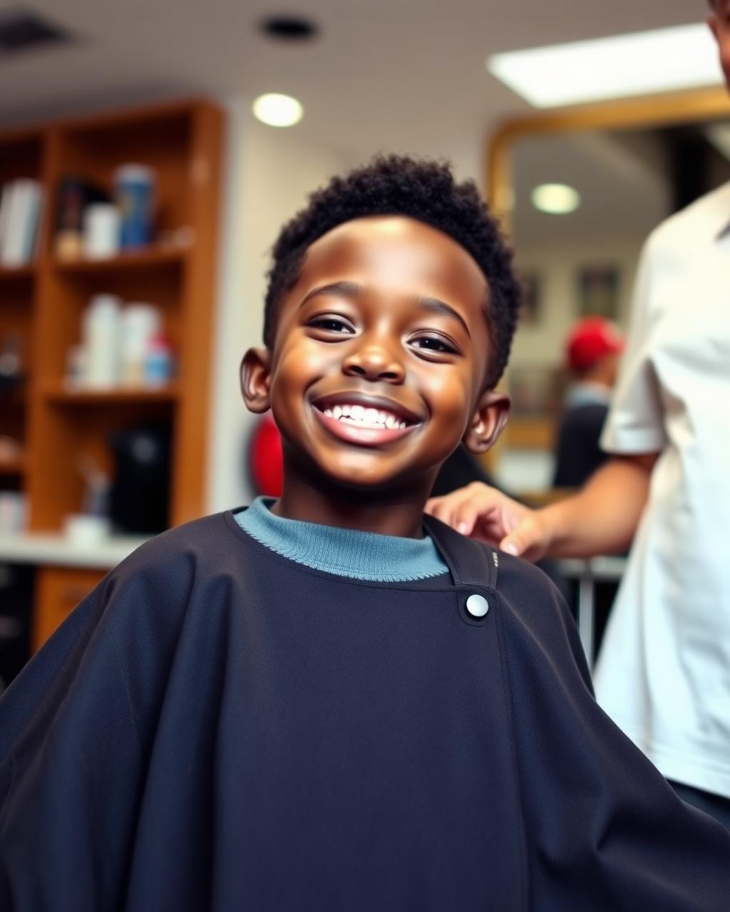 Young client smiling in the chair