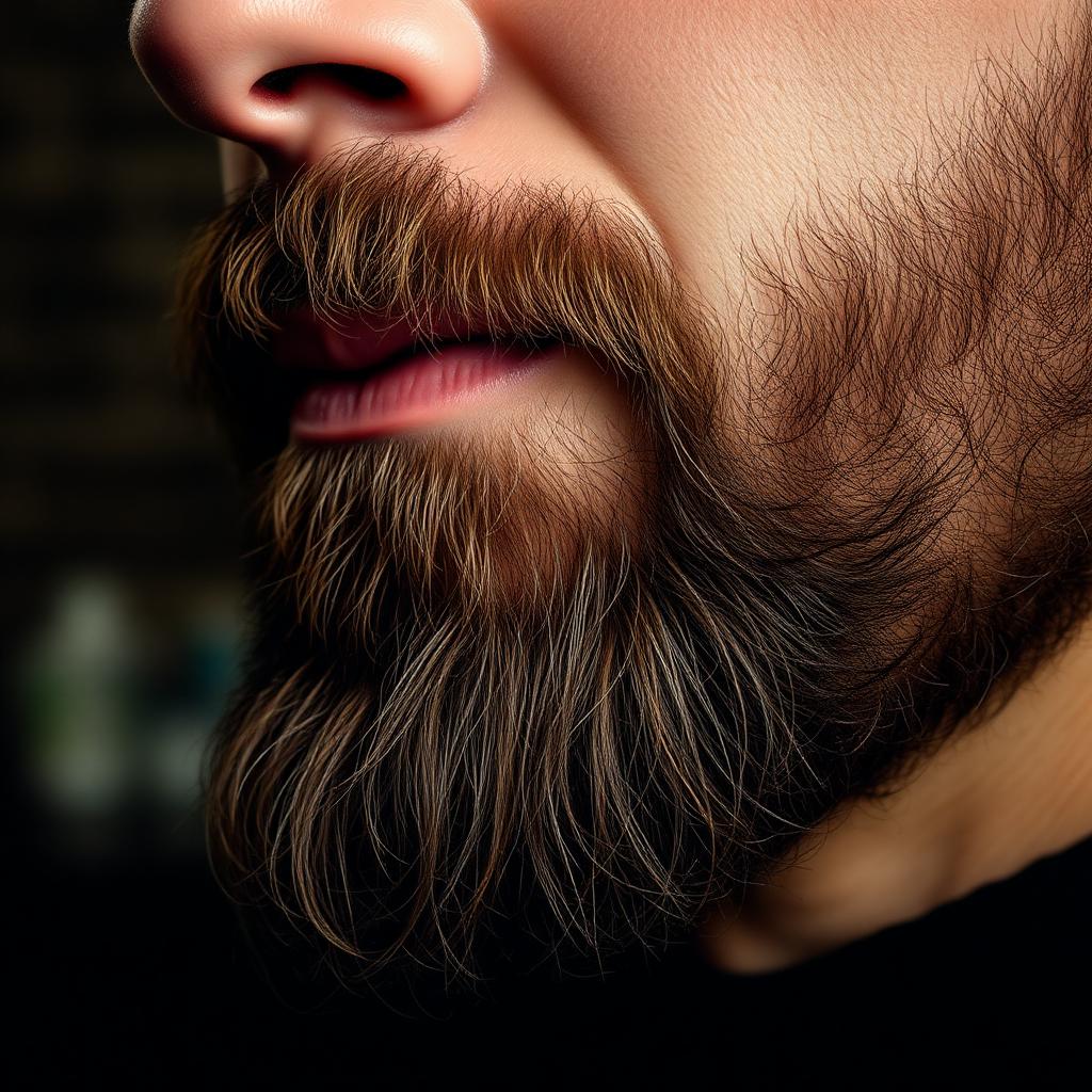 Sharp beard sculpting