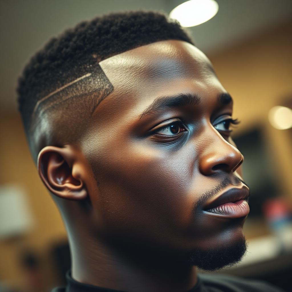 Precision fade haircut